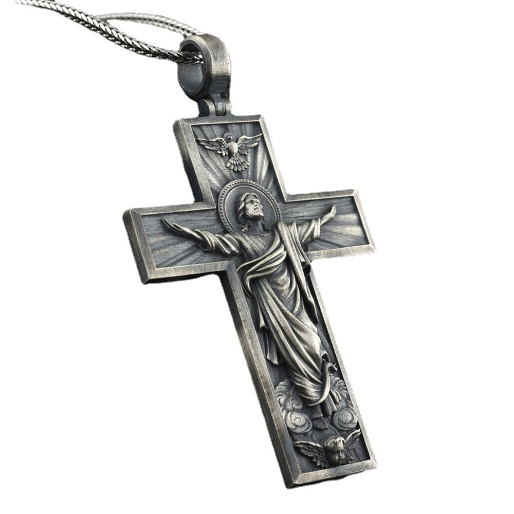 Religious Cross Jesus Christian Necklace