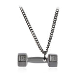 Dumbbell Pendant Necklace | Gym Fitness Necklace Dumbbell necklace