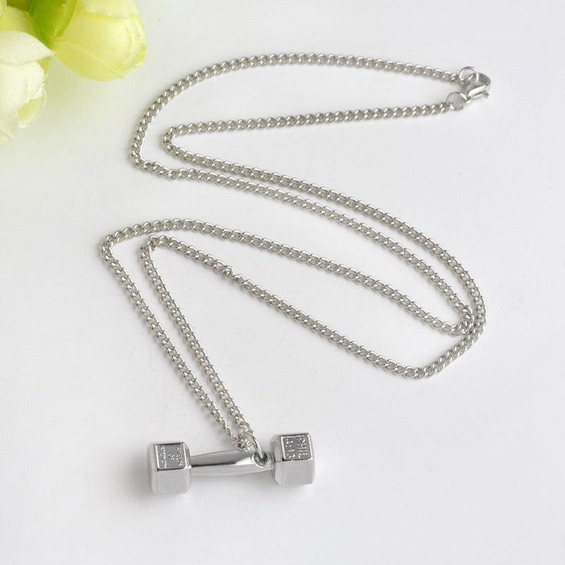 Dumbbell necklace