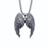 316L Stainless Steel Angel Wing Pendant Necklace 316L Stainless Steel Angel Wing Pendant Necklace