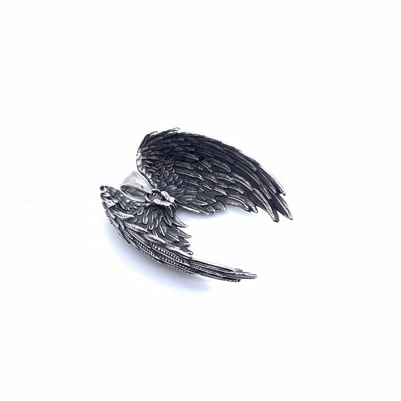316L Stainless Steel Angel Wing Pendant Necklace