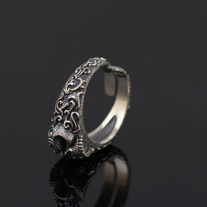 Gothic Resizeable Punk Pirate Skull Ring Pirate Ring, Pirate Rings, Skull Ring, Skull Rings