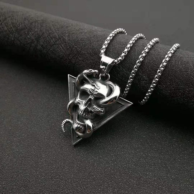 Snake And Skull Necklace