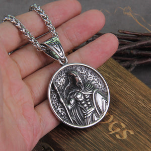 Vintage Ancient Greek Warrior Spartan Shield Pendant Necklace Vintage Ancient Greek Warrior Spartan Shield Pendant Necklace