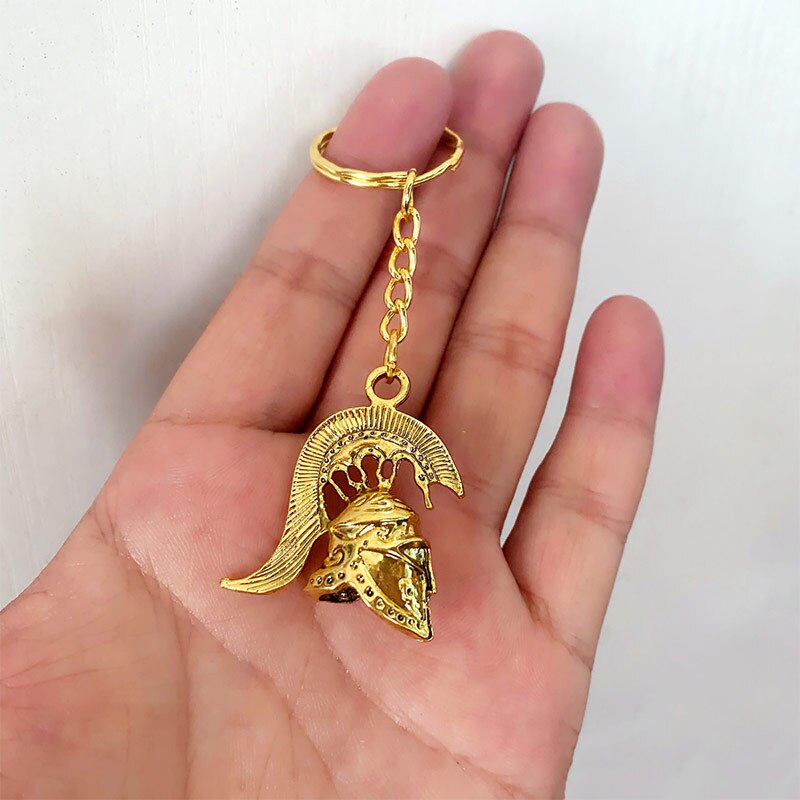 Spartan Roman Helmet Warrior Greek Gladiator Keychain