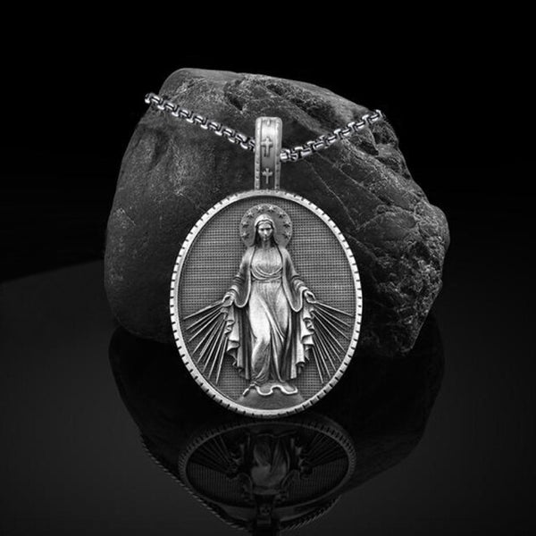 Christian Necklace, Virgin Mary Necklace, Religious Necklace