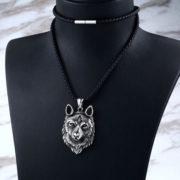 Viking Wolf Pendant Necklace