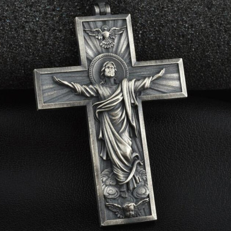 Religious Cross Jesus Christian Necklace