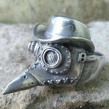 Gothic Mens Plague Doctor Ring | 316L Stainless Steel Skull Rings | Punk Rock Party Ring | Satanic Jewelry Gifts Gothic Mens Plague Doctor Ring | 316L Stainless Steel Skull Rings | Punk Rock Party Ring | Satanic Jewelry Gifts