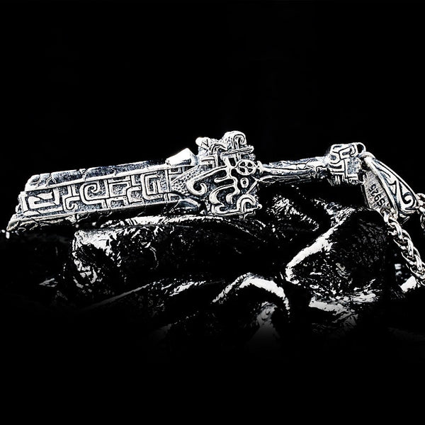 Broken Sword Hand-made Men's Necklace