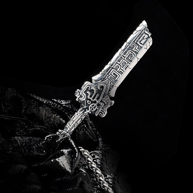 Broken Sword Hand-made Men's Necklace