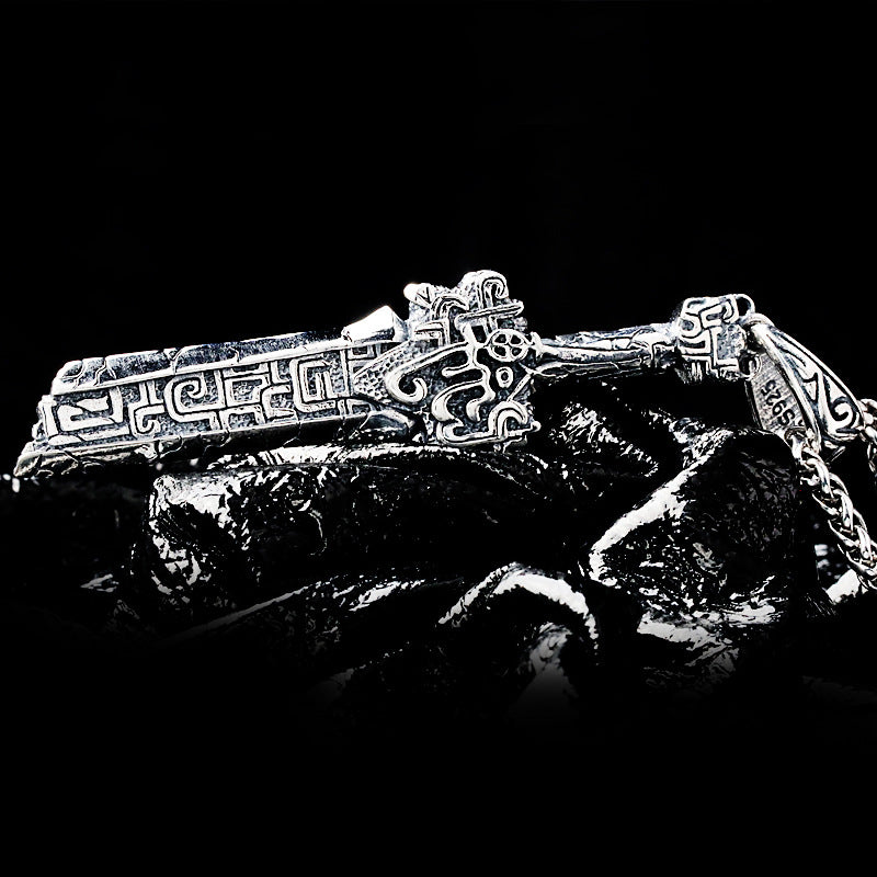 Broken Sword Hand-made Men's Necklace