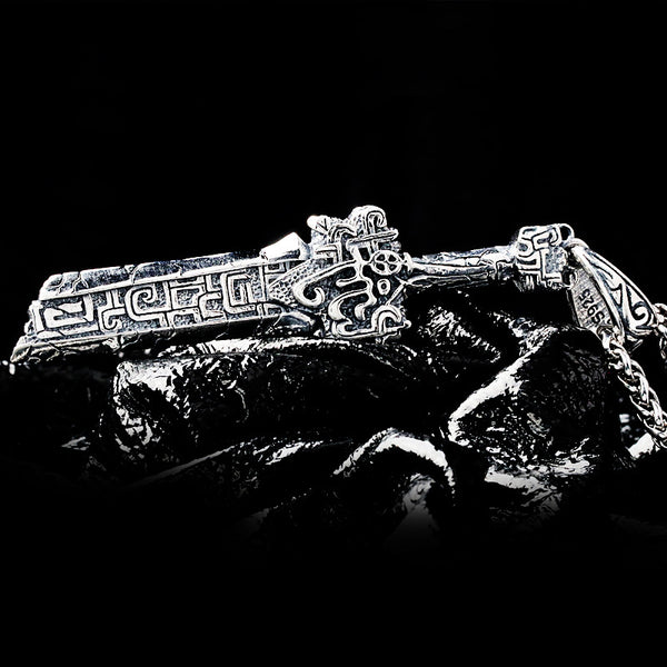 Broken Sword Hand-made Men's Necklace