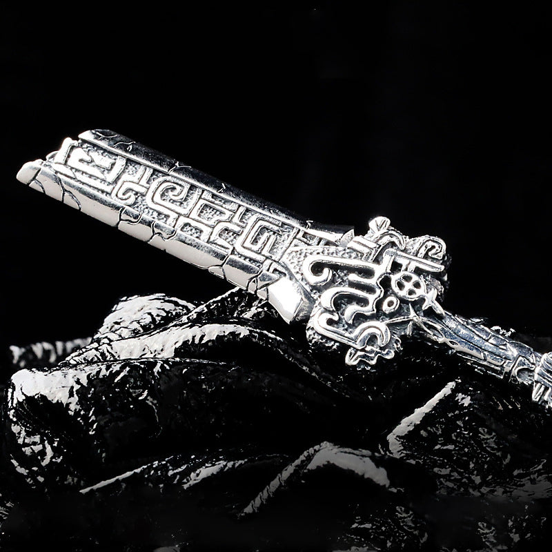 Broken Sword Hand-made Men's Necklace
