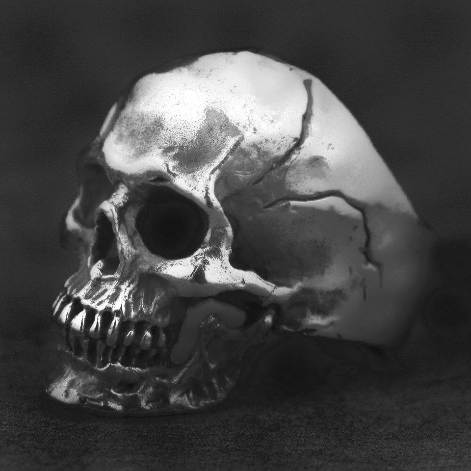 Vintage Gothic Skull Ring