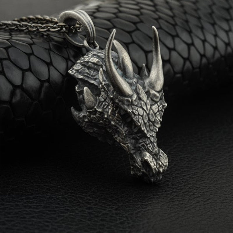 Exquisite Dragon Head Pendant Necklace Main image