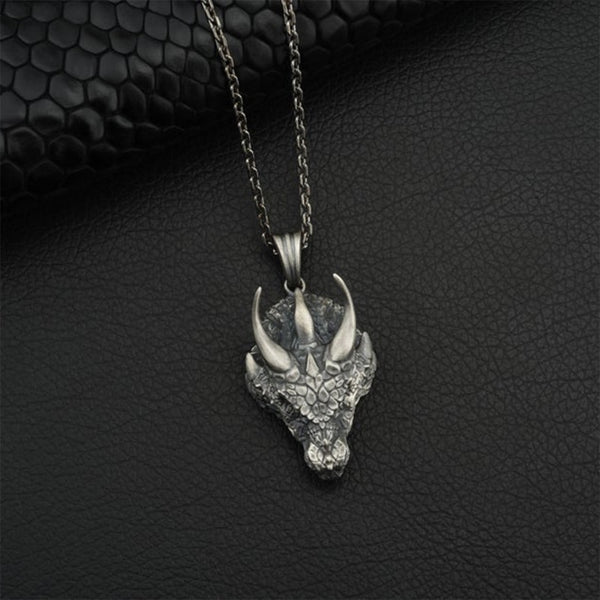 Exquisite Dragon Head Pendant Necklace