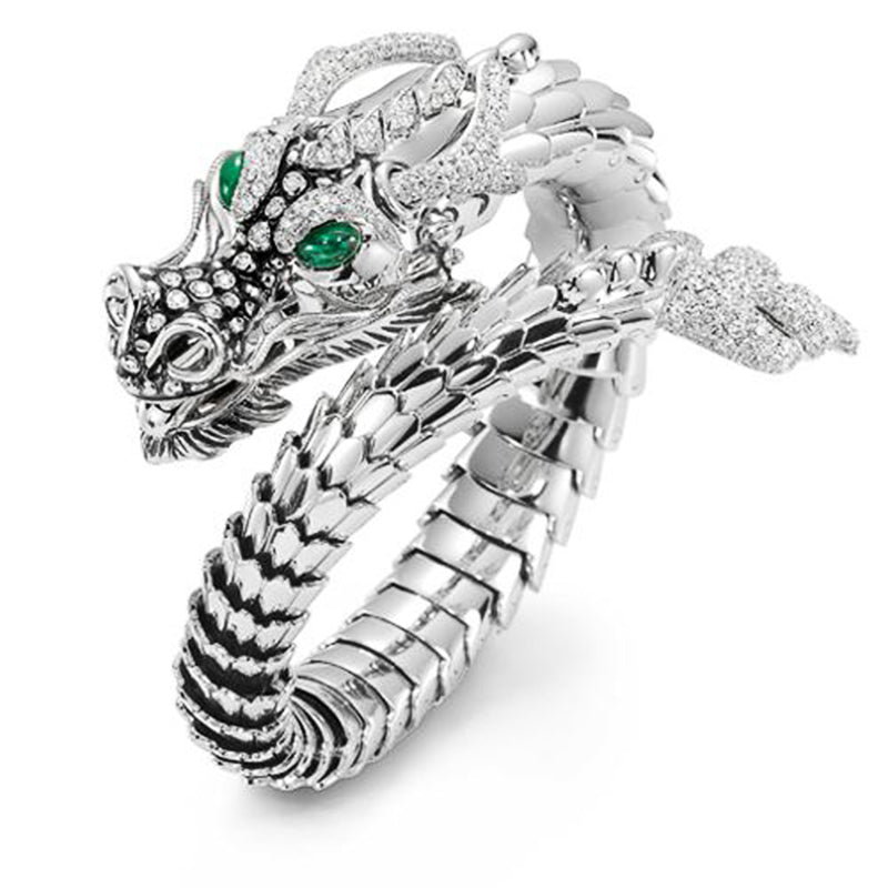 Green Eyed Resizable Dragon Ring Secondary image