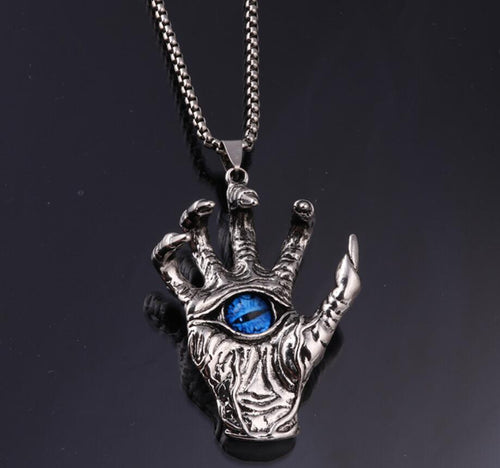 Domineering Hand Eye Necklace