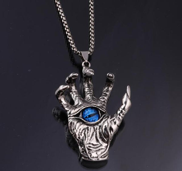 Domineering Hand Eye Necklace