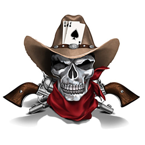 Cowboy Hat Skull Necklace