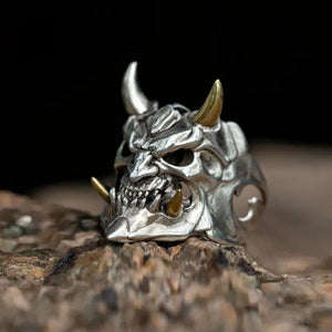 Vintage Mens Horror Demon Skull Ring | Devil Skull Ring Vintage Mens Horror Demon Skull Ring | Devil Skull Ring