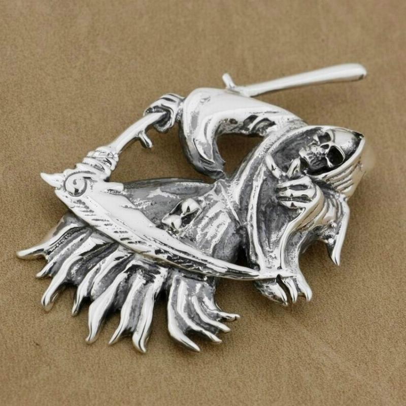 Gothic Vintage Stainless Steel Grim Reaper Death Scythe