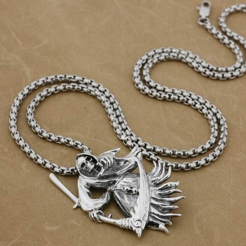 Gothic Vintage Stainless Steel Grim Reaper Death Scythe