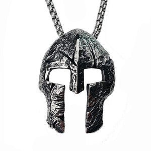 Vintage Viking Warrior Mask Helmet Necklace Vintage Viking Warrior Mask Helmet Necklace