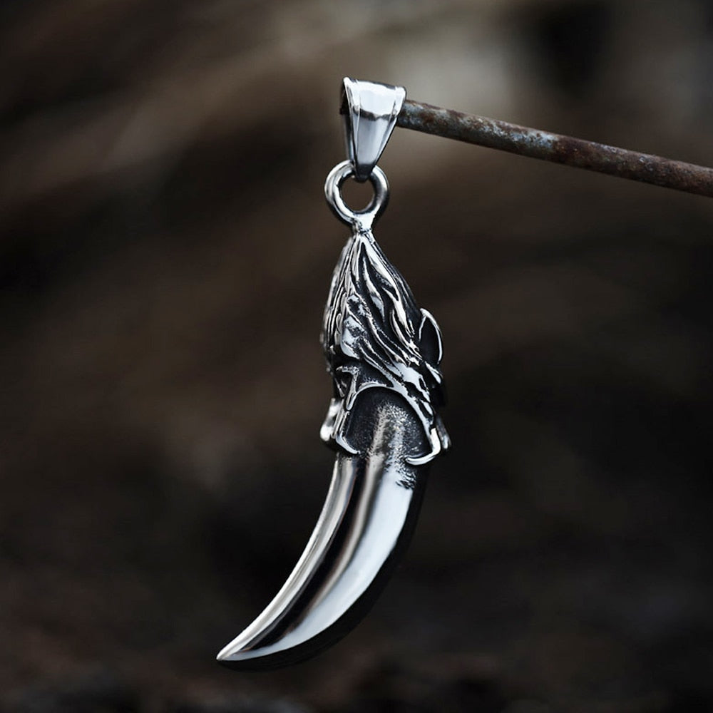 Viking Stainless Steel Wolf Fang Tooth Necklace Main image