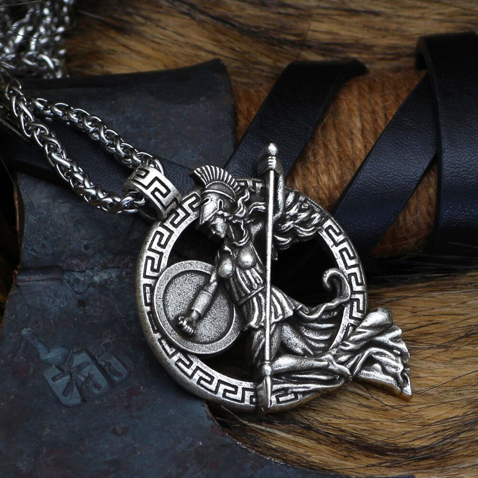 Vintage Roman Greek Warrior Necklace