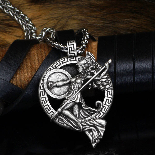 Vintage Roman Greek Warrior Necklace