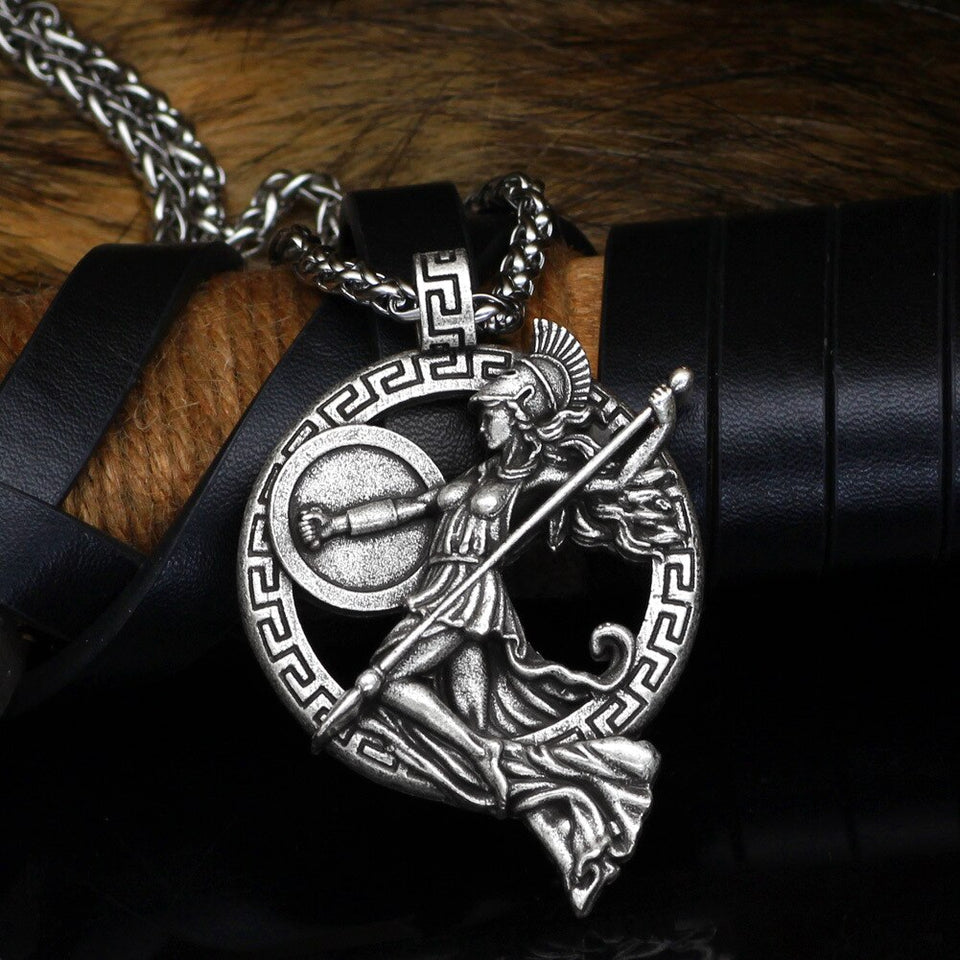Vintage Roman Greek Warrior Necklace