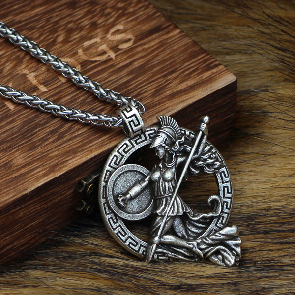 Vintage Roman Greek Warrior Necklace