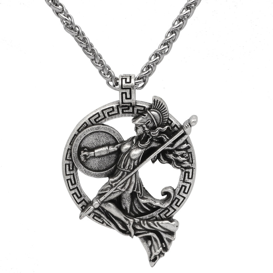 Vintage Roman Greek Warrior Necklace