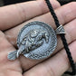 Viking Crow Raven Pendant Necklace