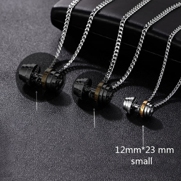 Barbell Necklace | Gym Fitness Dumbbell Necklace