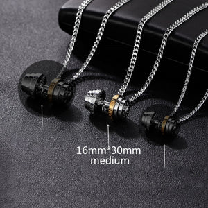 Barbell Necklace | Gym Fitness Dumbbell Necklace Barbell Necklace | Gym Fitness Dumbbell Necklace