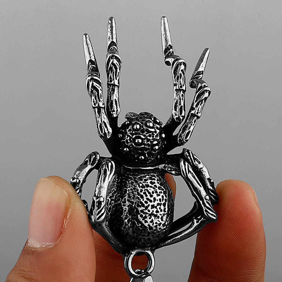 Retro Thousand-Eye Eight-Legged Spider Hanging Necklace