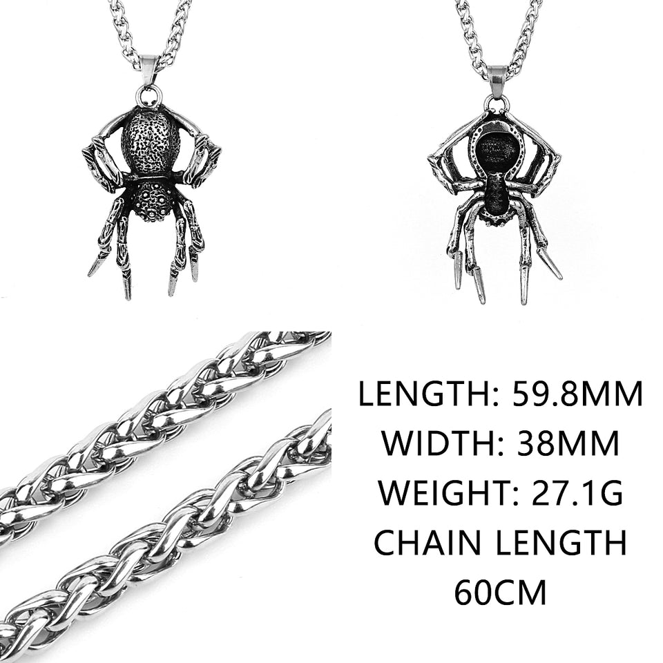 Retro Thousand-Eye Eight-Legged Spider Hanging Necklace