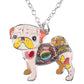 Pug Enamel Necklace