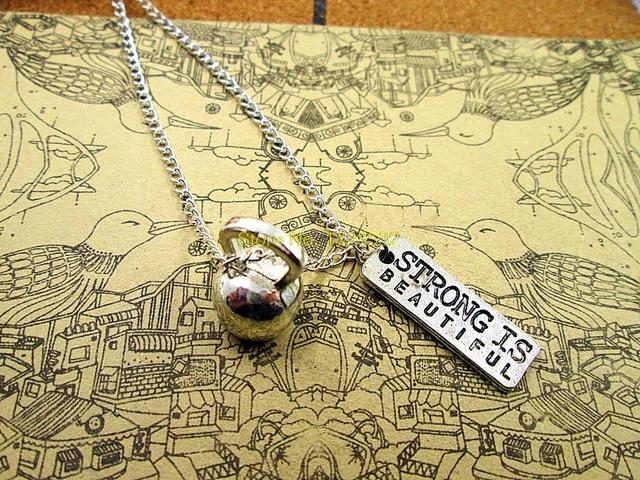Strong Is Beautiful Gym Fitness Workout Necklace Secondary image
