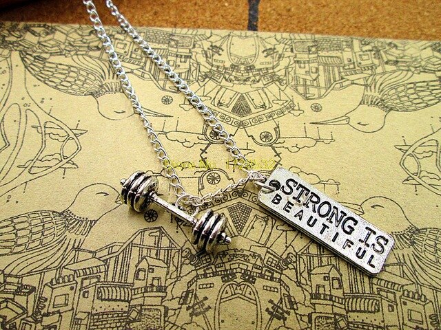 barbell necklace