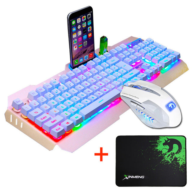 Usb Gaming Keyboard Mouse + Mouse Pad