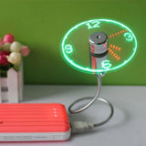 Mini USB Fan LED Clock Mini USB Fan LED Clock