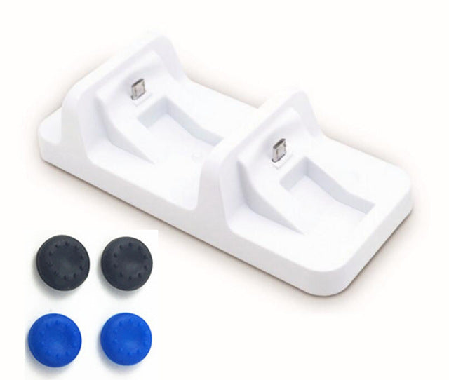 USB Port Dual Charging Dock Station Stand Holder Support Charger For Sony Playstation 4