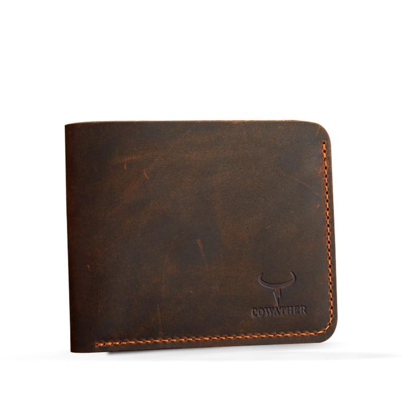 Crazy Horse Leather Mens Wallet