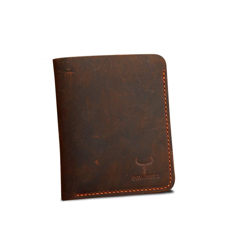 Crazy Horse Leather Mens Wallet