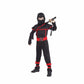 Black Ninja Warrior Kids Costume
