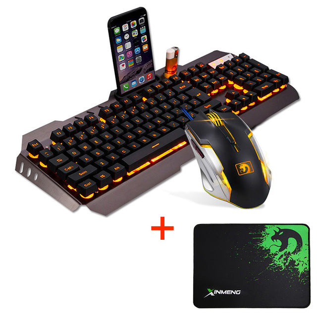 Usb Gaming Keyboard Mouse + Mouse Pad